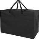 Folding Mattress Storage Bag - Andacar 63 inch Foldable Mattress Carry Case Fits for Tri-Fold Up to 6 inch Queen Mattress Waterproof Cushion Storage Bag - 61"L28"W18"H, Black, Cover Only