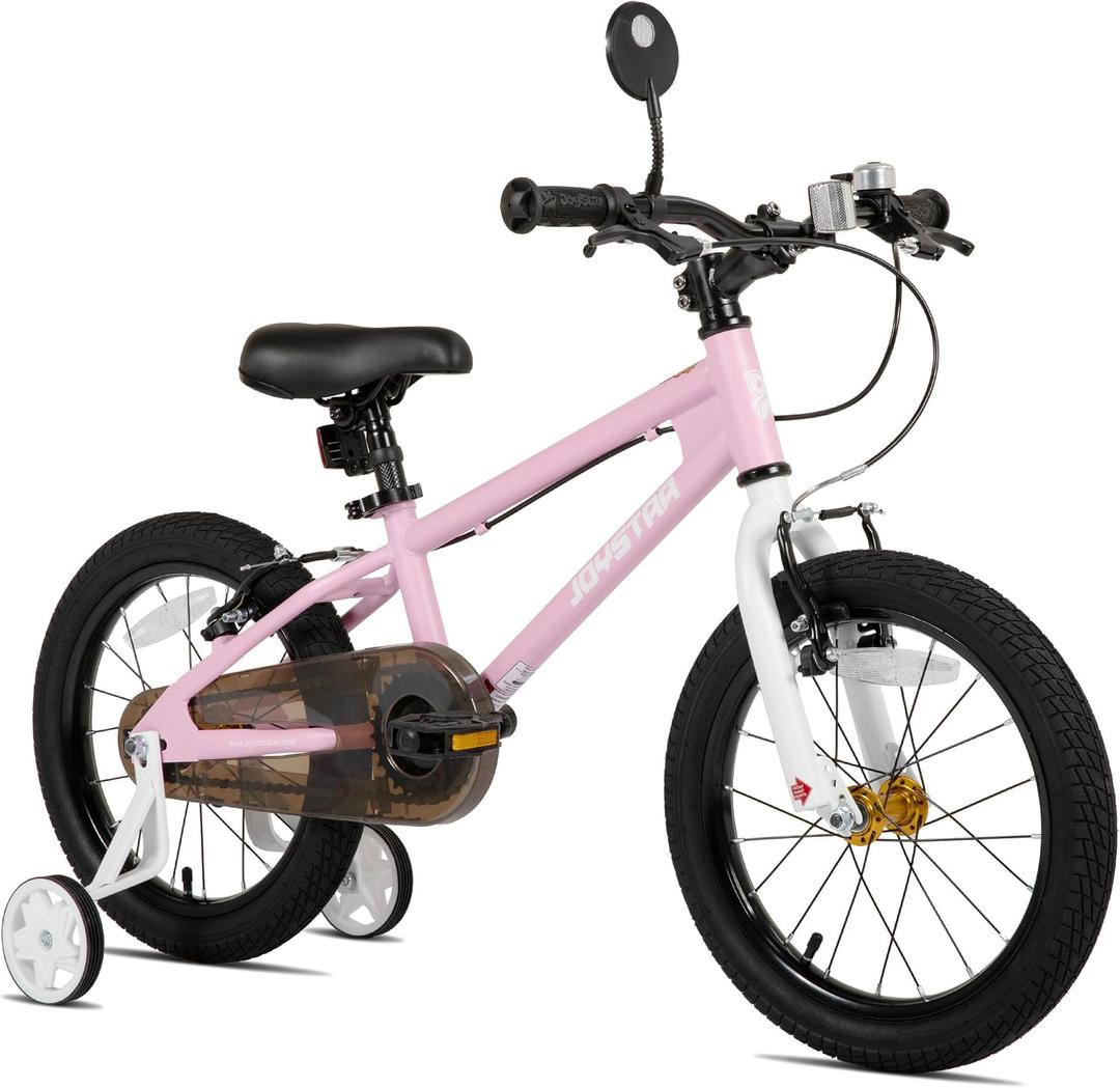 JOYSTAR Lomand 14 16 18 20 Inch Kids Bike with Training Wheels, BMX Style Kids Bicycle for Toddlers Boys Girls Ages 3-12, Dual V-Brake, Adjustable Seat, Multiple Colors