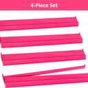 TIASUSAN 4PCS Mahjong Racks with Pushers for 166 American Mahjong Tiles, Mahjong All-in-one Tile Rack with Pusher Combo