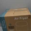 Sweetcrispy Air Fryer 6QT with Window, Square Airfryer Oven 12-in-1 for Family, 400F Rapid Air Crispy Technology, Roast Bake Dehydrate, Nonstick & Easy-Clean Basket,Grey