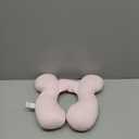 Upgraded Baby Head Support Pillow for Newborn Toddler, Soft Cotton Baby Travel Pillow for Car Seats and Strollers for Baby, Pink