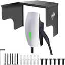 EV Charger & Port Cover for Outdoor, Stainless Steel Electric Vehicle Charging Station Protective Roof Plug Cover for Tesla ChargePoint Emporia Grizzl-E Weatherproof Heavy-Duty Wall Mount Accessories