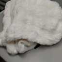 Ultra Soft Cozy Faux Fur Throw Blanket, Fuzzy Plush Thick Bubble Blanket, Luxury Fluffy Blanket for Couch, Sofa, Bedroom, and Living Room, 50x60 Inches, Cream White