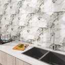 DULEIXUFHEE Marble Peel and Stick Backsplash 23.6 x11.8 in, 10PCS