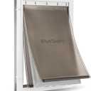 PetSafe Extreme Weather Aluminum Dog Door for Exterior Doors - Energy Efficient - 3 Flaps for Insulation - for Large Dogs