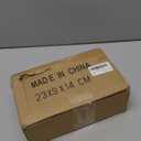 Carved Edge Rubberwood Keepsake Box - Groove Edge Jewelry Box for Trinkets & Photos | Fan shaped wooden jewelry box | 8.7 x 5.1x 3.2 | Ideal Gift | gift box (Walnut brown)