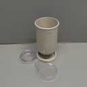 Self-Draining Utensil Drying Rack for Kitchen Counter, Compact and Durable, Beige, Perfect for Flatware & Silverware Durable and Compact Utensil Holder for Silverware, Draining Cup, 1 Pack