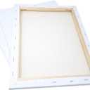 milo Stretched Artist Canvas | 16x20 inch | Value Pack of 6 Canvases for Painting, Primed & Ready to Paint Art Supplies for Acrylic, Oil, Mixed Wet Media, & Pouring, 100% Cotton with Pine Wood Frame