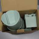 TOPAA Rotary Cheese Grater with Handle Vegetable Shredder with 5 Blades, Round Mando line Slicer and Food Chopper for Kitchen (Green)