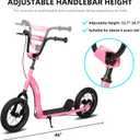 JOYSTAR Kick Scooter for Kids 5+ Teens & Youth, 12" Kids Scooter