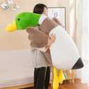 psmacra  Mallard Duck Plush, Duck Stuffed Animals,Realistic Soft Furry Duck Stuffed Animal Pillow,Cute Toy Gift for Every one (62.9)