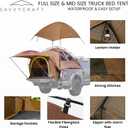 SavvyCraft Full & Mid Size Truck Bed Tent 2 Person Waterproof Camping