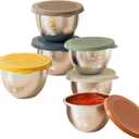 2.4 oz x 6 Pack Sauce Containers for Lunch Box, Salad Dressing Container To Go With Lids