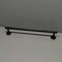 SAYAYO Black Towel Rack for Bathroom, 24 Inch Towel Bar Towel Rod Towel Holder Wall Mount SUS304 Stainless Steel (21 Inch Hanging Length)