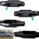 Black Exterior Door Handles Set, fits for Kia Sorento 2003-2009 Replace 82650-3E000 83660-3E000, Front Rear & Left Right Outside Door Handle, 4pcs