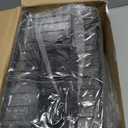 Menkxi 3 Pcs Magnetic or Adhesive Refrigerator Organizer Magnetic Baskets Kitchen Holder for Refrigerator Metal Shelf Rack Storage with 2 Types of Installation(Black)