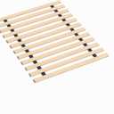 0.68-Inch Horizontal Wooden Bunkie Board/Bed Slats, Enhance Mattress Support, Queen(60.5"), Beige