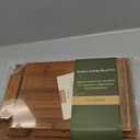 Bamboo Cutting Board Set with Stand, 3PCS Double-Sided Chopping Boards for Kitchen Meal Prep & Serving, Charcuterie, Juice Grooves & Side Handle, Ideal for Meat, Vegetables, Kitchen Essentials