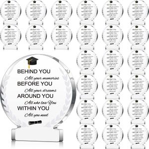 24 PCS Graduation Acrylic Inspirational Awards 2025 Appreciation Congrats Trophies Gift High School College Keepsake for Graduation Party Favors Decorations