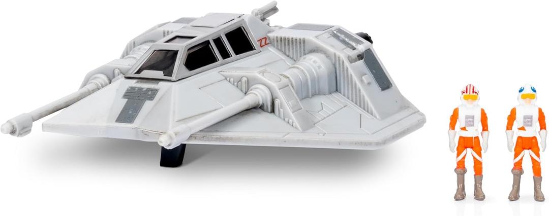 Star Wars Micro Galaxy Squadron Luke Skywalkers Snowspeeder (Armada Edition) - 5-Inch Vehicle with Two 1-Inch Micro Figure Accessories