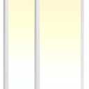 Allsmartlife 1x4FT LED Flat Panel Light Surface Mount, 24W/30W/40W, 4980LM Dimmable 5CCT 3000K-6000K, Edge-Lit Troffer Ceiling Light Fixture for Kitchen, White 2-Pack