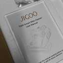 JIGOO T600 Bed Vacuum Cleaner with UV-C Light, 15Kpa Suction 700W Powerful Double Cup Handheld Vacuums, Mattress Vacuum Cleaner with Smart Dust Sensor, Ultrasonic & Heating Tech, HEPA Filter - Corded