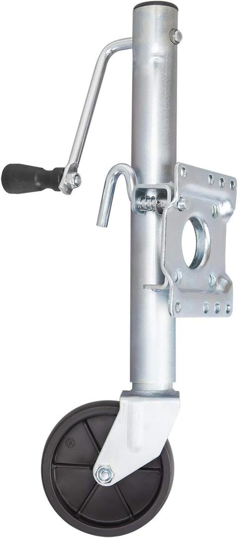 ROAD DAWG Trailer Jack with Wheel, Heavy Duty Swivel Boat Trailer Jack Single Wheeel 1000lbs, 10" Lift, Bolt-on Trailer Tongue Jack for RV Boat ATR39001MB-2