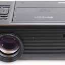 Emerson EVP-2500 150" Home Theater LCD Projector with Built-in DVD Player, Bluetooth, HDMI & USB Inputs, Stereo Speakers, Remote Control, Projector Screen  Perfect for Home and Outdoor Entertainment