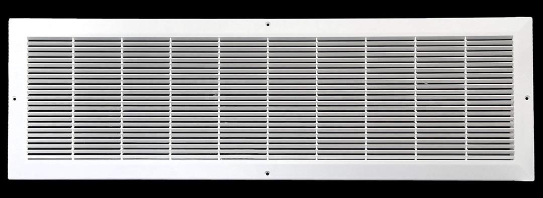 30" x 8" HVAC Return Air Grille - Plastic Never Rust Vent Duct Cover - for Wall & Ceiling [Outer Dimensions: 32w X 10" h]