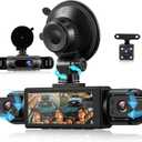 4 Channel 360 Dash Cam Front and Rear Inside Left Right, 3.16 Inch FHD 1080P IPS Dashcam Supports Night Vision, Loop Recording, 24/7 Recording Parking Mode Monitor, Reverse View