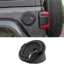 For Jeep JL Locking Gas Cap Cover Fuel Door for 2018-2025 Jeep Wrangler JL & Unlimited Sport Rubicon Sahara 2-Door 4-Door