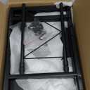 Extendable Microwave Oven Stand, Adjustable Microwave rack Toaster Shelf, Heavy Duty Rack 2 Tier Kitchen Counter Top Organizer with 6 Hooks for Kitchen (Black)