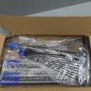 Adjustable Metal Leaf Rake Long Handle, Garden Rakes for Lawns Heavy Duty Leaves with Expandable Head 8-17", Yard Women Kids Rake for Gardening RV Camping