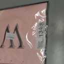 Topaliving Personalized Gift Bag with Card and Tissue Paper, 26 Letters Birthday Gift Bag 13'' Custom Valentines Weddings Present with Initials/Numbers for Women Men Kids(Pink,W)