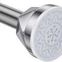 TITGIPE Shower Curtain Rod 27-80 Inches, No Drill Tension Curtain Rod, Adjustable Spring Tension Shower Rods for Bathroom, Kitchens, Windows, No Rust, Silver