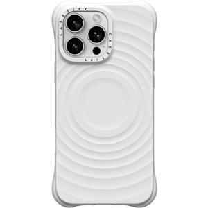 CASETiFY Ripple Case for iPhone 16 Pro Max [Silicone / 6.6 ft. 2X Military Grade Drop Protection/Compatible with Magsafe] - White