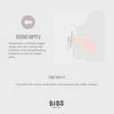 BIBS Color Pacifiers 4-Pack | BPA Free Soother Pacifier | Round Nipple | Natural Rubber Latex | Made in Europe | Size 6-18 Months | Sage Glow Mix
