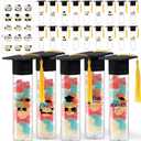 30 Pcs Graduation candy tubes Class of 2026 Graduation party favors candy containers Graduation cap candy boxes with Tassels and Stickers for Grad Table party decoration supplies
