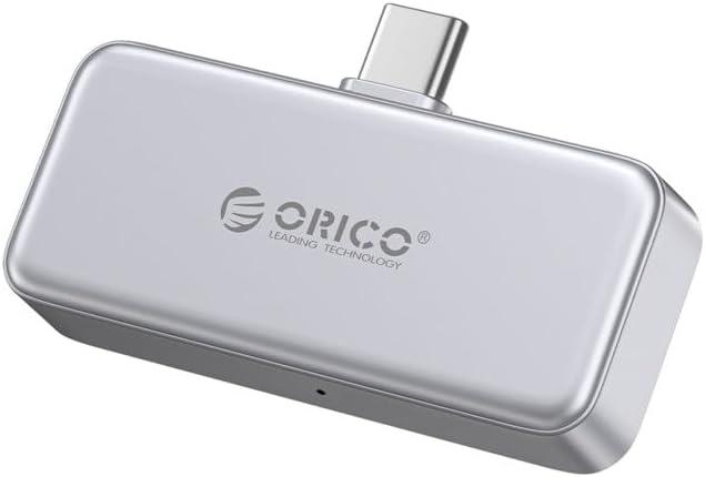 ORICO 512GB Portable SSD Up to 2000MB/s, Direct Plug Design, High-Speed External SSD with USB 3.2 Gen2x2 20Gbps Interface, Reliable Storage for iPhone 17 Series, Tablets, Laptops - S20