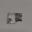 Duoan Floral Bracelet Compatible with Apple Watch Band 38mm 40mm 41mm 42mm iWatch Bands Series 11 10 9 8 7 6,Bling Crystal Hollow Metal Strap,Cute Women Dressy Jewelry Wristband(38/40/41/42mm,Black)