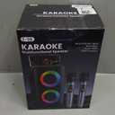 Bluetooth Speaker with 2 Wireless Microphones - Big Party Speaker for Adults Kids Karaoke with Lights - Portable Rechargeable Floorstanding Speakers Support TWS/AUX/USB/TF Card for Home Party Gift