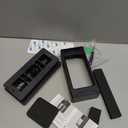 Anti-Theft Video Doorbell Mount Compatible with Ring/Blink Wireless Camera Doorbell, Adjustable Angle Mount No-Drill Battery Doorbell Bracket Accessories for Houses, Apartments, Businesses (Black)