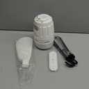 Canopy Fan 20'', 20000mAh Portable Outdoor Ceiling Fan with Light with Remote Control and Extension Hook, Easy Operation Battery Powered Fan Light for Gazebo, Tent, Patio, Camping (White)