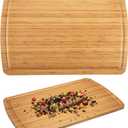 30 Inch Extra Large Bamboo Cutting Board for Kitchen, Wooden Stove Top Cover Noodle Board, Meat Cutting Board for BBQ with Juice Groove, Over the Sink Cutting Board, 30"L x 20"W