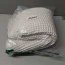 MIULEE Set of 2 Waffle Bathroom Rugs, Boho Bath Rugs Non Slip Washable, Super Absorbent Bath Mats, Ultra Soft Rubber Backed Shower Mats for Bathroom Floor, Tub and Shower, White, 18x30 Inch