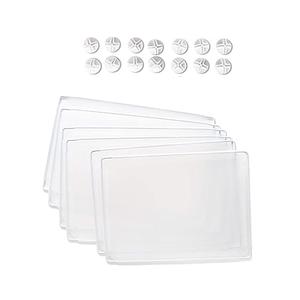 Toy Blocker for Furniture,Easy to Install Waterproof Under Bed Blocker for Pet,Under Bed/Sofa/Cabinet Gap Barrier for Baby & Pet Toys,12" Height x 15,7" Length,Semi-Transparent, 9 pcs