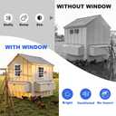 ZHULI 24"×27" Shed Window 2 Pack, Aluminum Large Replacement Window Outdoor, Household Shed Windows with Tempered Glass and Metal Screen, for Outside Shed Basement Greenhouse Barn Garage Cabin