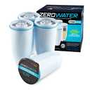 Culligan ZeroWater Official Replacement Filter - 5-Stage 0 TDS Filter Replacement - System IAPMO Certified to Reduce Lead, Chromium, and PFOA/PFOS, 4-Pack