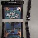 Hiearcool Universal Waterproof Case, Waterproof Phone Pouch Compatible for iPhone 17 16 15 14 13 Pro Max XS Plus Samsung Galaxy S22 Cellphone Up to 8.9", IPX8 Cellphone Beach Bag for Travel - 2 Pack (Black & Pink)