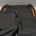 Gash Hao Mens Snow Ski Waterproof Softshell Snowboard Pants Outdoor Hiking Fleece Lined Zipper Bottom Leg (32W x 34L, Grey)